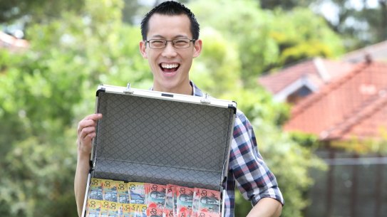 Maths teacher Eddie Woo is in the new TV series Teenage Boss, which teaches young people how to manage money. 
