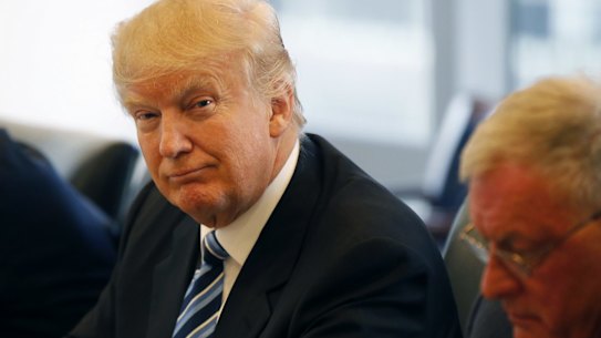 He's surprised too. Republican presidential candidate Donald Trump .