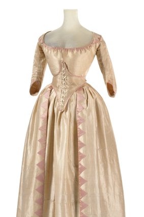 English wedding dress and petticoat 1791. 