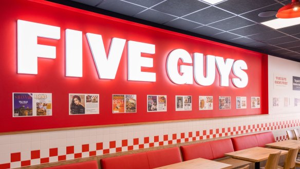 Five Guys' Penrith store was its first Australian location and was quickly followed by another in Sydney's CBD.