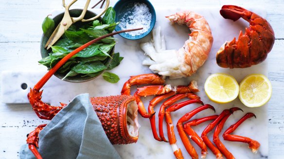 Kylie Kwong's Poached lobster recipe. 