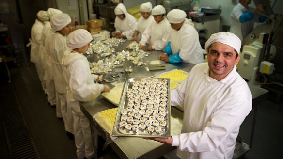 Pierre Issa, founder of Australian butter company Pepe Saya, hand churns about five tonnes of butter a week with his 22 staff.