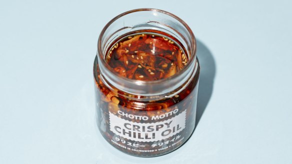 Chotto Motto crispy chilli oil.