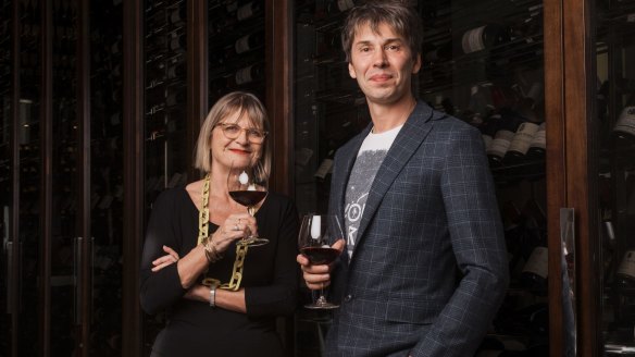 Jancis Robinson OBE, arguably the world's greatest wine writer, with Professor Brian Cox who are both touring Australia at the same time. 