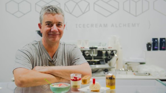 John Marshall has introduced Frugii Dessert Laboratory has opened its doors at Braddon. Proud owner John Marshall. The Canberra Times Photo Jamila Toderas