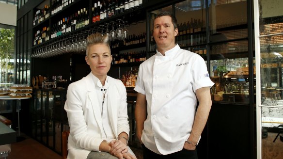 Hamish Ingham and Rebecca Lines at their Barangaroo bistro Banksii.