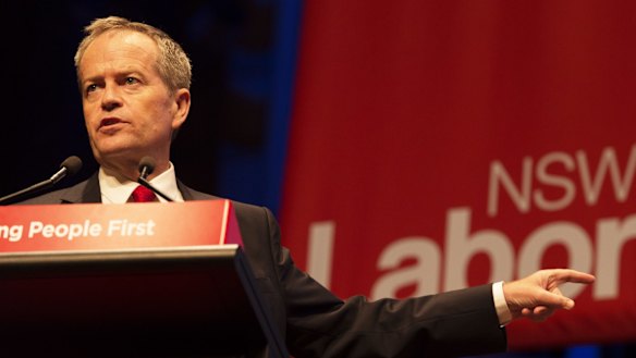 Bill Shorten announced his party's negative gearing policy at the NSW Labor conference at Sydney's Town Hall at the weekend. 