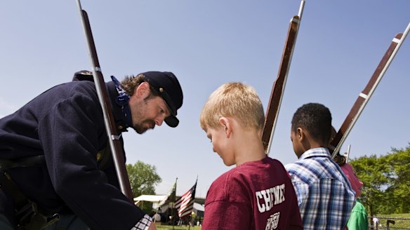 Richmond Civil War Day, begun in 1997, features period events and demonstrations including blacksmithing, quilt making, military encampments with volunteers portraying both Union and Confederate soldiers and civilians.