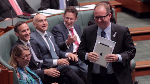 David Feeney during question time in 2014 - after he bought the undeclared home.