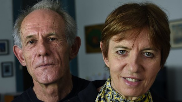 Liz Jackson with her life partner Martin Butler.