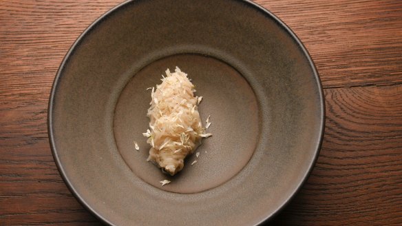 Semi-dried potato cacio e pepe.