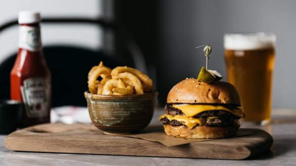 It's hard to go past the Waterside Hotel's quarter pounder burger and curly fries.