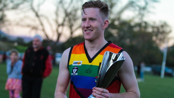 Jason Ball with the Pride Cup.