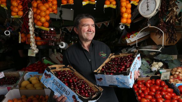 Frank Bonfante at Frank's Fruit Market, Haberfield, is looking to retire.