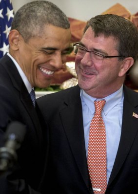 President Barack Obama with Ashton Carter, his nominee to lead the Pentagon, in December.