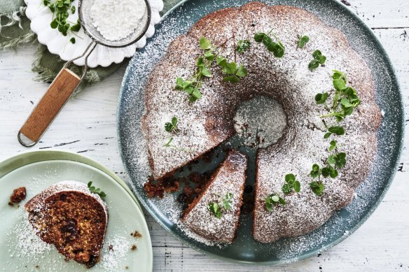 Irish whiskey-soaked fruit cake.