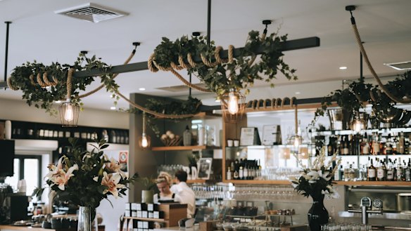 Interior view of The River Deck Cafe, Albury. 
