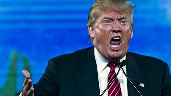 Donald Trump at the 2015 FreedomFest in Las Vegas, Nevada,  on Saturday.