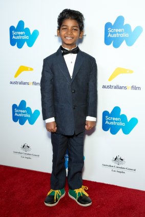 Actor Sunny Pawar attends the Screen Australia and Australians in Film Oscar Nominees Reception at the Four Seasons Beverly Hills on February 24, 2017 in Beverly Hills, California.
