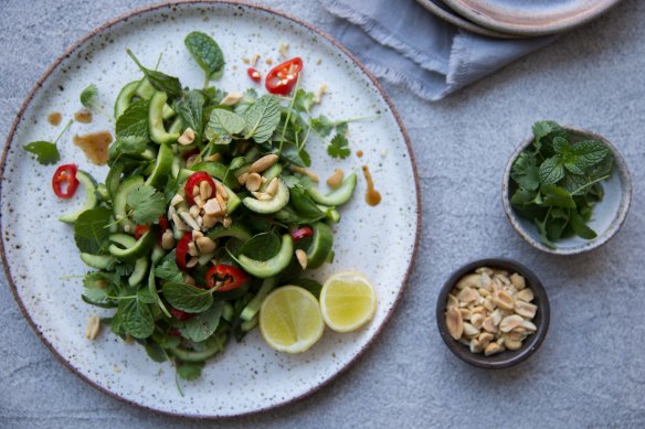 Cucumber salad.