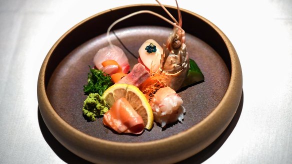 Akaiito's sashimi platter.
