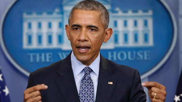 Former president Barack Obama spoke in a positive tone about the state of the world. 