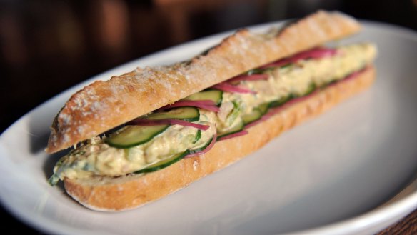 The baguette is a classic sandwich vehicle.