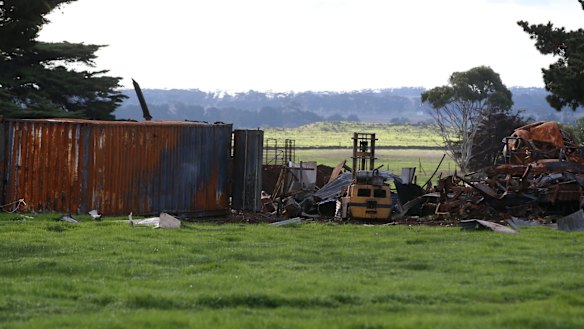 Glenn Sanders home was wrecked in the explosion.