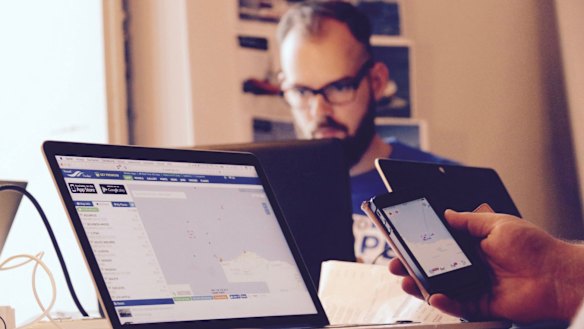 Robert Timm, an activist with Germany's 'identitarians'.