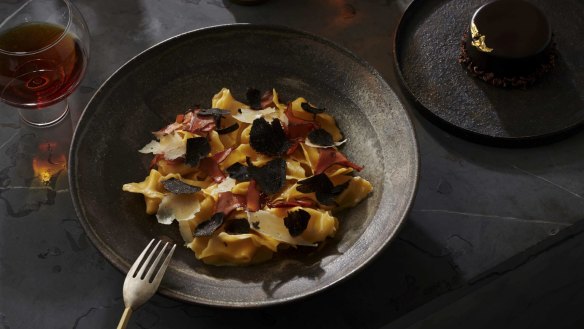 Cutler & Co's hand-rolled pasta with shaved black truffle.