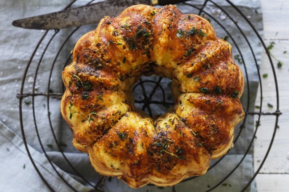 Savoury monkey bread with hidden pockets of melted mozzarella.