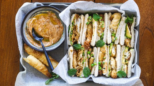 Fish sandwiches, but make them fancier.