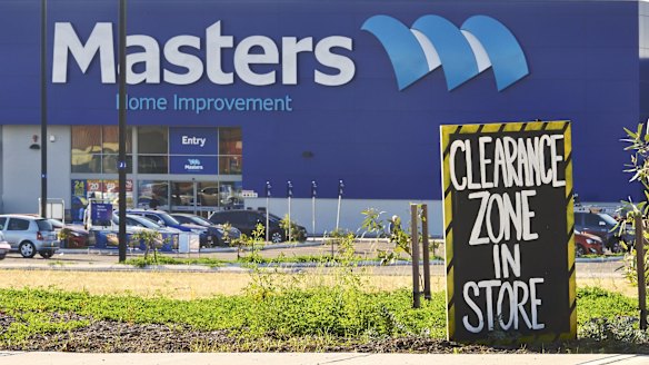 Masters stores are estimated to be losing about $78,000 a week.