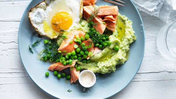 Move over green eggs and ham, hello green mash and egg.