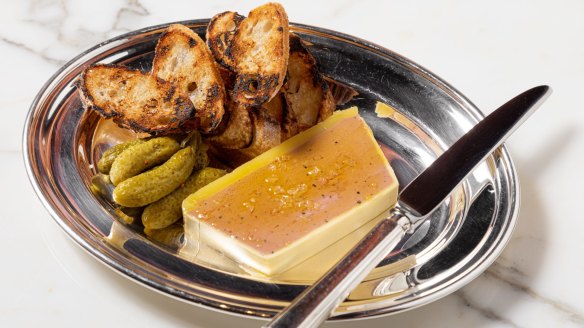 Luxe: Chicken liver, foie gras and truffle parfait.