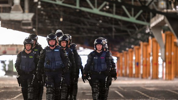 Special police unit trains to keep the peace