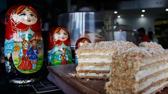 Sweet: The multi-layered honey cake.
