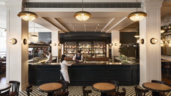 Gimlet's decor is inspired by bustling New York and London brasseries and named after the classic gin and lime cocktail.