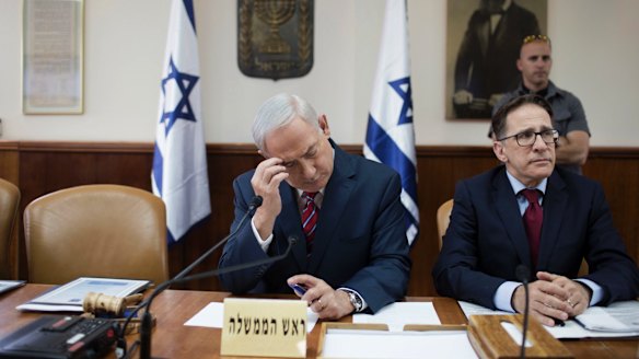 Preparations for the US President's visit to Israeli have given Prime Minister Benjamin Netanyahu, centre, some headaches.