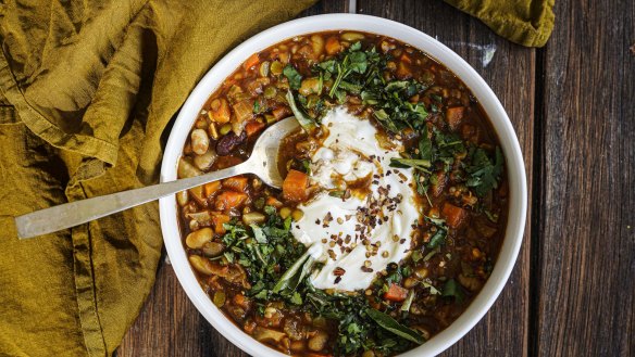 Use any soup mix in this Sri Lankan-spiced soup.