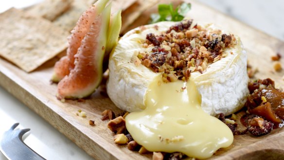 Retro favourite: Baked camembert cheese.