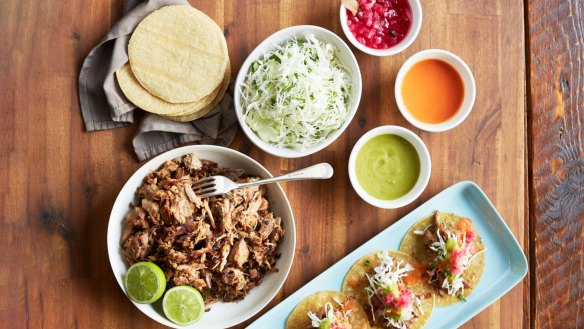 The Mexican taco kit for four.