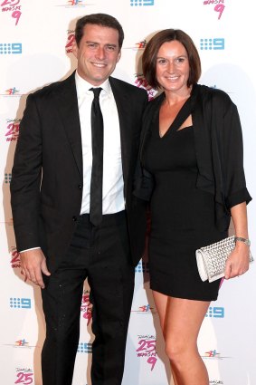 Karl Stefanovic and Cassandra Thorburn pictured in 2012.