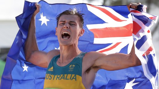 Dane Bird-Smith had to wait to celebrate his Olympic bronze medal with his dad
