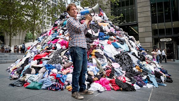 Disposable fashion: Australians discard a combined six tonnes of clothing every 10 minutes.