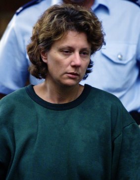 Kathleen Folbigg outside court during one of her appearances.