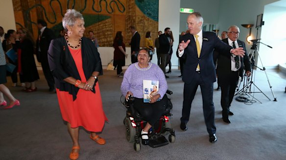 Prime Minister Malcolm Turnbull during the Close the Gap 10th anniversary parliamentary breakfast at Parliament House in Canberra on Wednesday. 