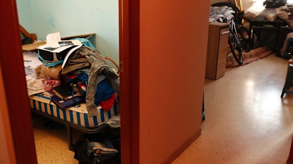 Inside the house where Moussa Oukabir and Driss Oukabir reportedly  live in Ripoll, north of Barcelona, following a police raid.