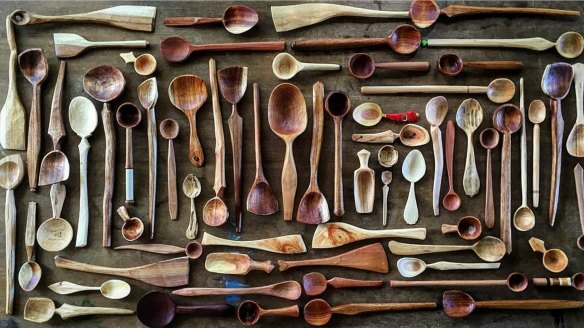 Gifts for food-lovers: Hand-made wooden spoons from Spoonsmith.