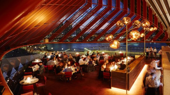 Dining under the sails of the Opera House, at Bennelong.